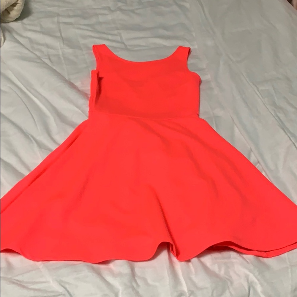 H&M Bright pink fit and flare dress